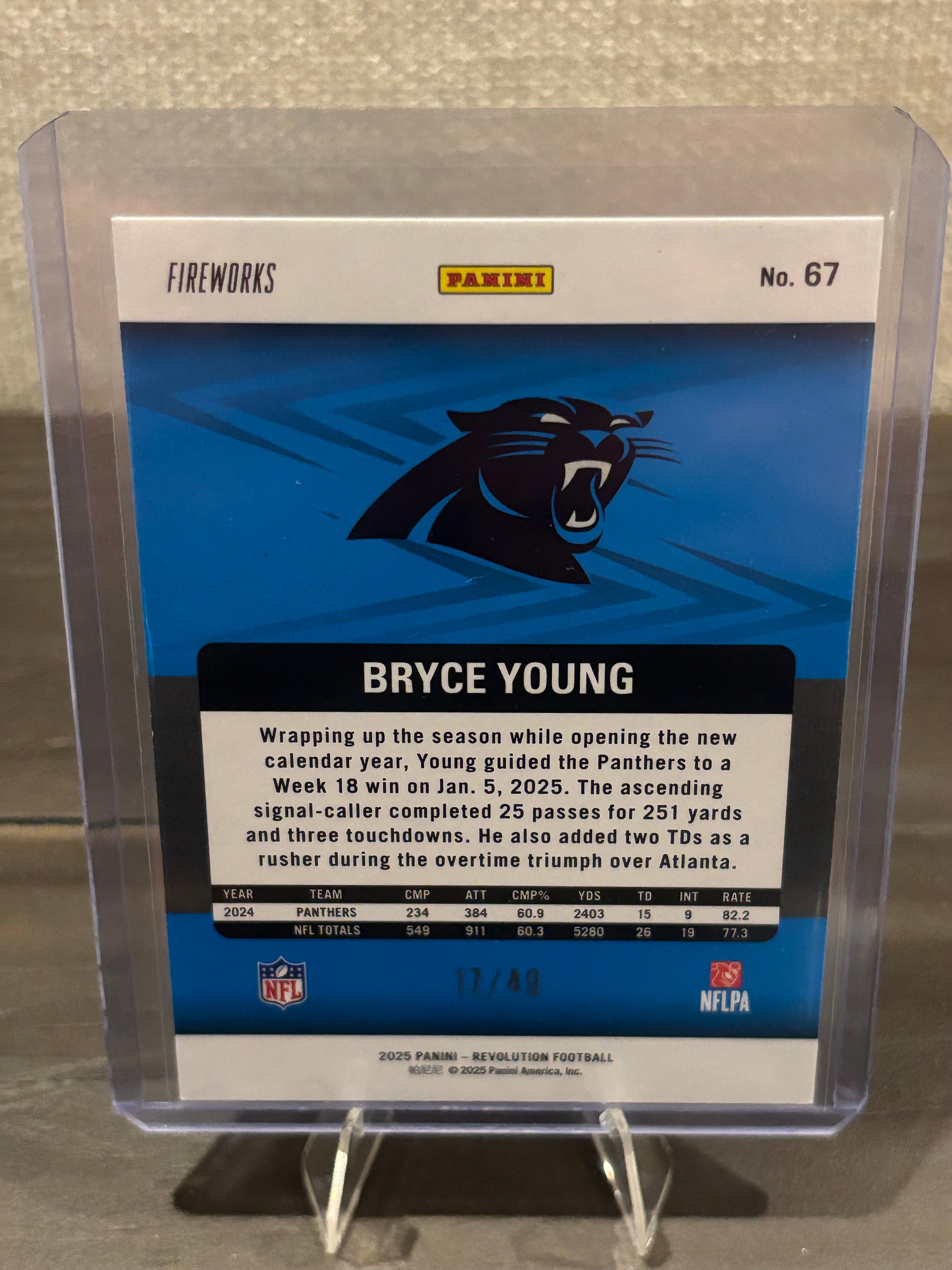 Bryce Young 2023 Panini Revolution /49 #17/49 – Carolina Panthers – SP Parallel