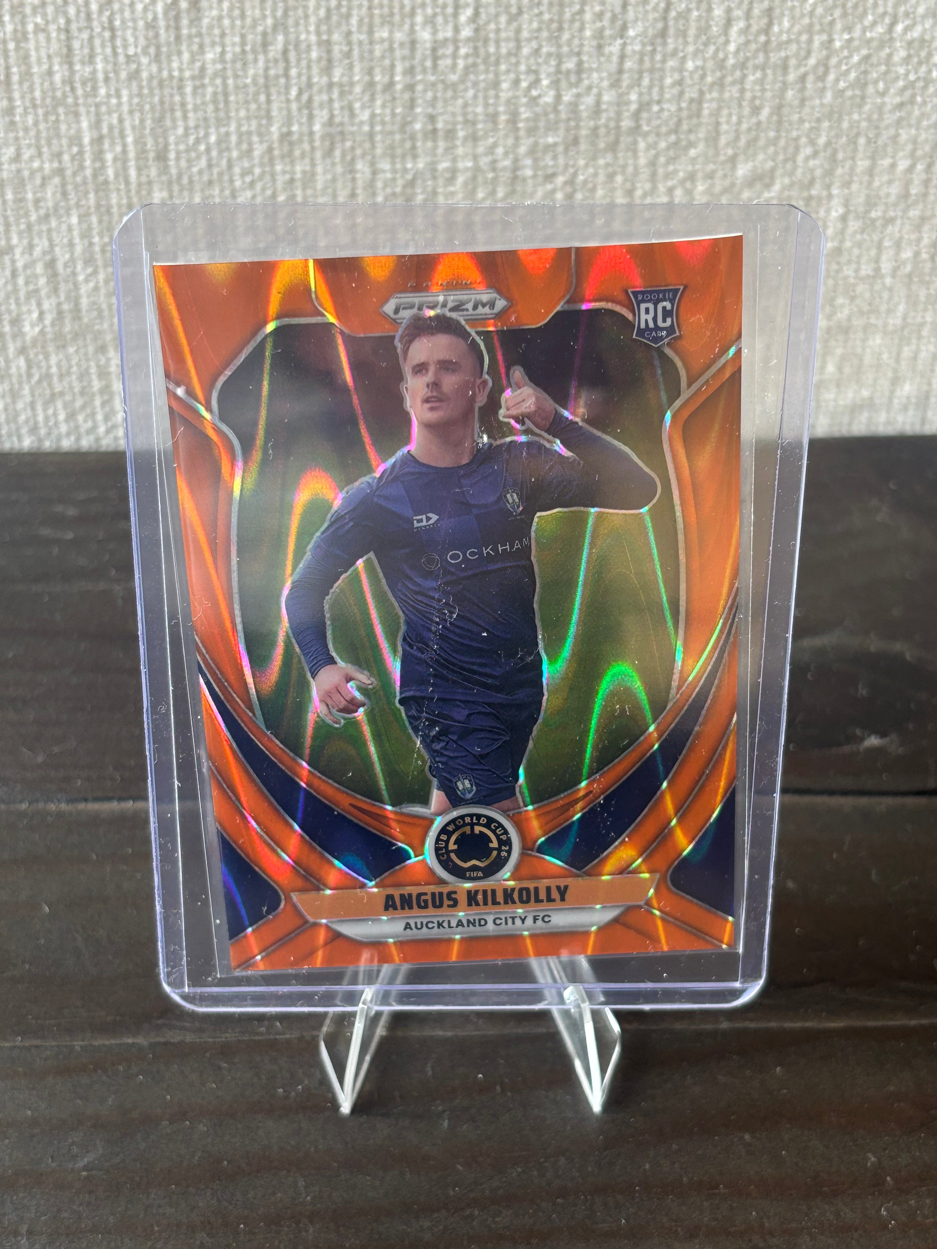 Angus Kilkolly 2025 Panini Prizm FIFA Club World Cup RC Orange Prizm /199 #051/199 – Auckland City FC (No. 30)