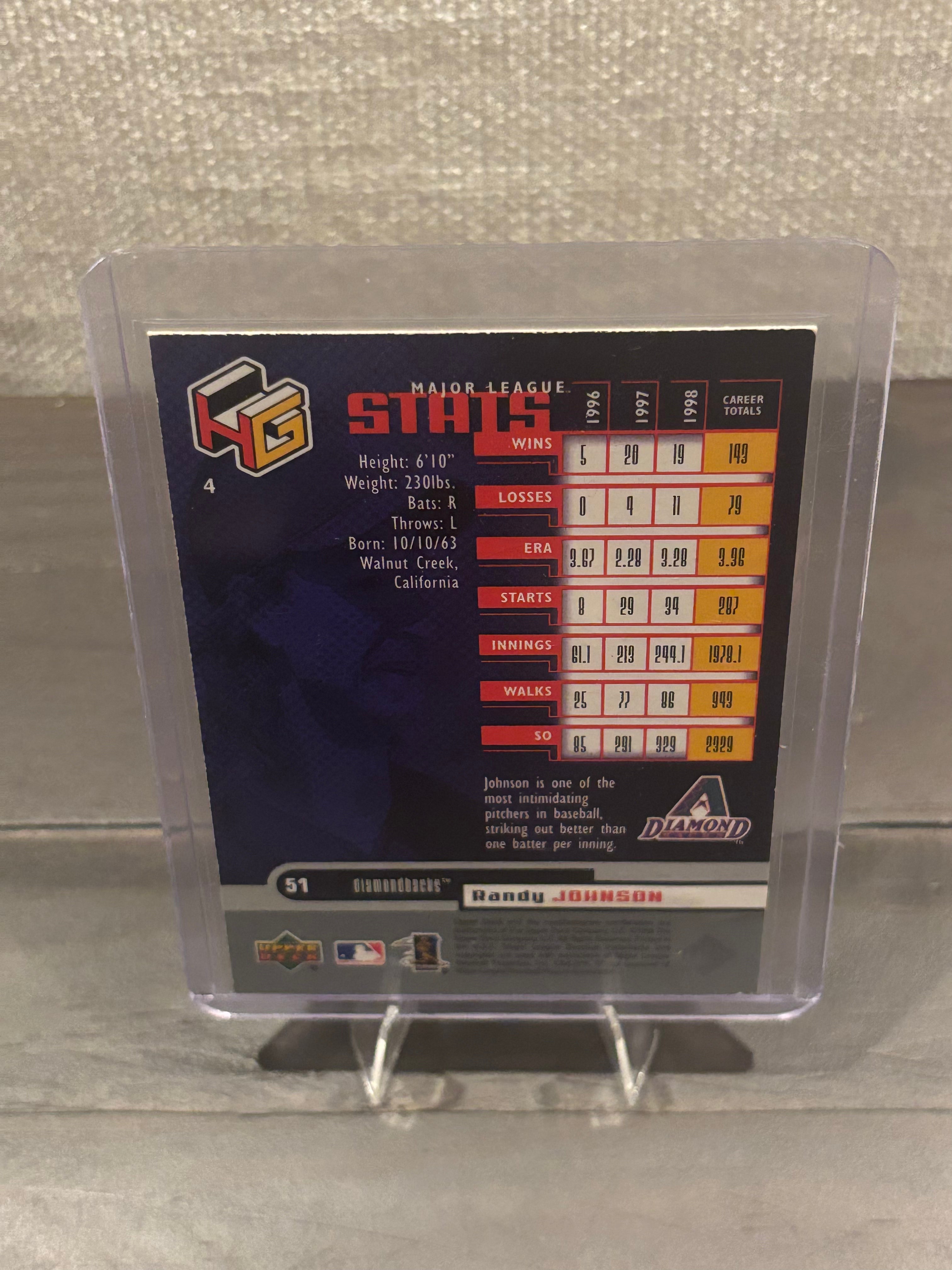 Randy Johnson – HoloGrFX Holographic Prizm – Arizona Diamondbacks – #51